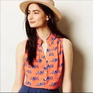 Maeve octopus shirt Anthropologie size 0